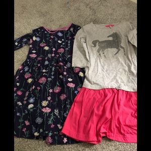 2 Joules dresses size 7-8 euc